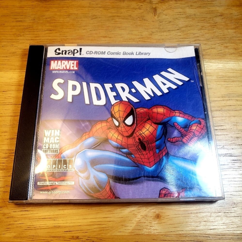 Snap! Marvel's Spiderman Cd-rom Comic Book Library for Windows and Mac